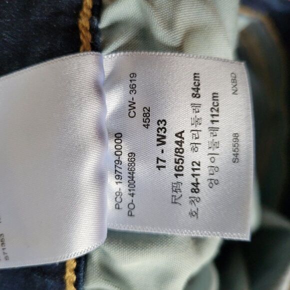 EUC DENIZEN FROM LEVIS HI RISE CUFFED JEGGING CROP SIZE 33 WAIST / 12 - Picture 15 of 16